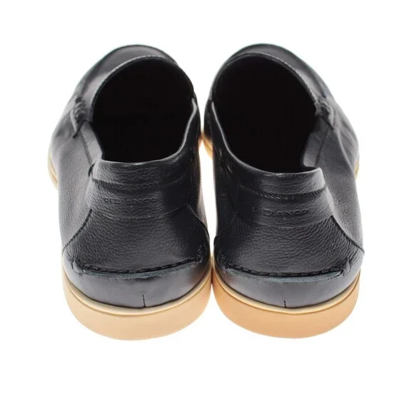 Di Bianco NWD Etna Pebble Leather Loafers / Drivers Size 42 (US 9) in Navy